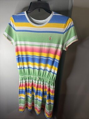 Ralph Lauren Pastel Multistripe Knit Dress